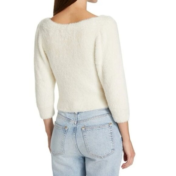 Free People Moonbeam 3/4 Puff Sleeve Pullover Sweater - Women's xs - Picture 11 of 12